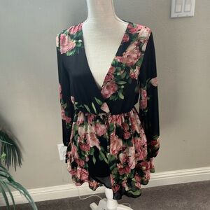 Floral Long Sleeved jumpsuit/dress